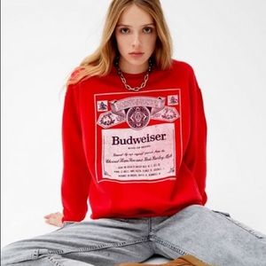 Urban outfitters Budweiser red crewneck